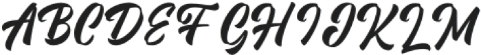 Hendritage-Regular otf (400) Font UPPERCASE