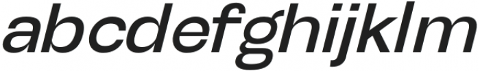 Henju Medium Slanted otf (500) Font LOWERCASE