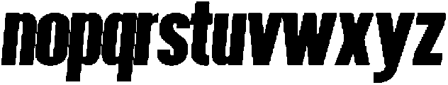 Hennigar Italic otf (400) Font LOWERCASE