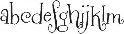 Henparty Serif otf (400) Font LOWERCASE