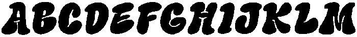 Henry Bubble Regular otf (400) Font UPPERCASE