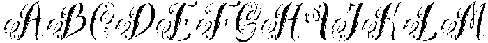 Hentagie Italic otf (400) Font UPPERCASE