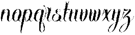 Hentagie Italic otf (400) Font LOWERCASE