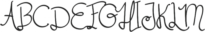 Her Garden otf (400) Font UPPERCASE