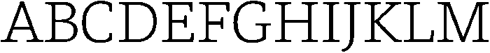 Herald News Light otf (300) Font UPPERCASE