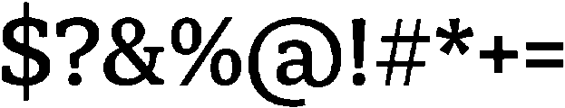 Herald News Medium otf (500) Font OTHER CHARS