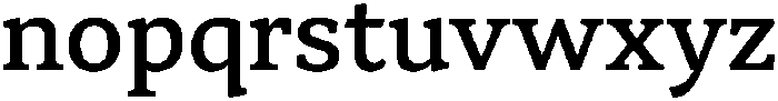 Herald News Medium otf (500) Font LOWERCASE