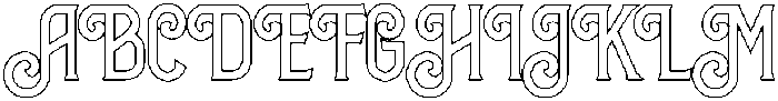 Heralon Outline otf (400) Font UPPERCASE