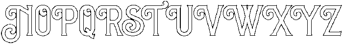 Heralon Outline otf (400) Font UPPERCASE