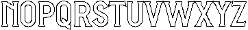 Heralon Outline otf (400) Font LOWERCASE
