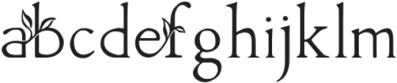 Herb Regular otf (400) Font LOWERCASE