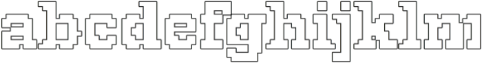 Hercules Pixel Font Outline otf (400) FONT