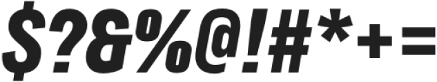 Herd ExtraBold Italic otf (700) Font OTHER CHARS