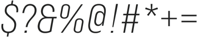 Herd ExtraLight Italic otf (200) Font OTHER CHARS