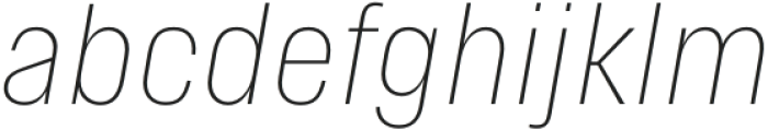 Herd Thin Italic otf (100) Font LOWERCASE