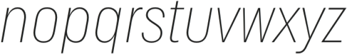 Herd Thin Italic otf (100) Font LOWERCASE