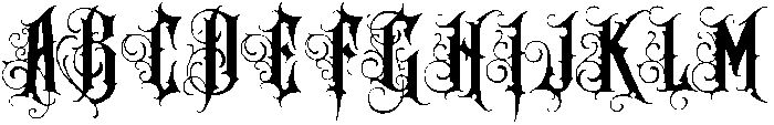 Heretic EndCaps otf (400) Font UPPERCASE