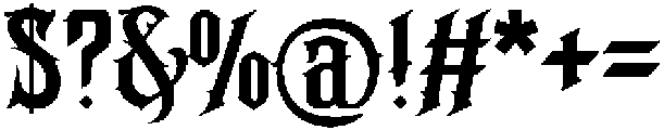 Heretic EndCaps ttf (400) Font OTHER CHARS