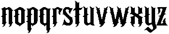 Heretic Ornate otf (400) Font LOWERCASE