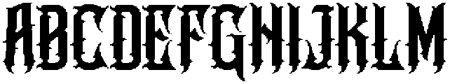 Heretic Ornate ttf (400) Font UPPERCASE