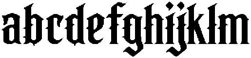 Heretic Serif ttf (400) Font LOWERCASE