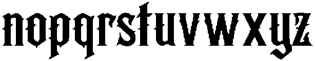 Heretic Serif ttf (400) Font LOWERCASE