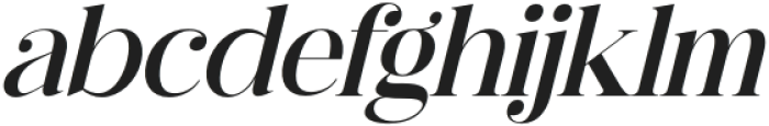 Hergika Italic otf (400) Font LOWERCASE