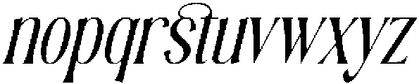 Heritage Milano Italic otf (400) Font LOWERCASE