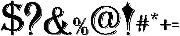 Heritage otf (400) Font OTHER CHARS