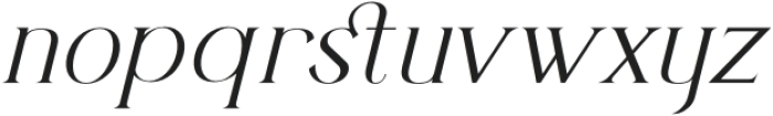 Herits Italic otf (400) Font LOWERCASE