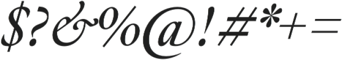 Hermann SemiBold Italic otf (600) Font OTHER CHARS