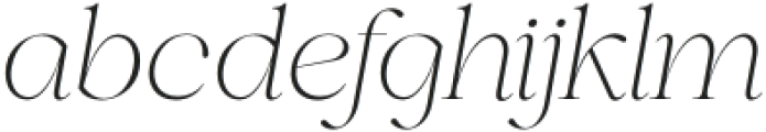Hermist Italic ExtraLight otf (200) Font LOWERCASE