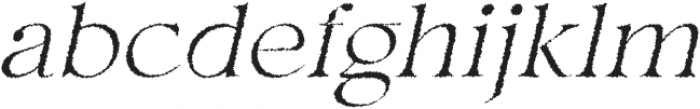 Hermitage Oblique Rough otf (400) Font LOWERCASE