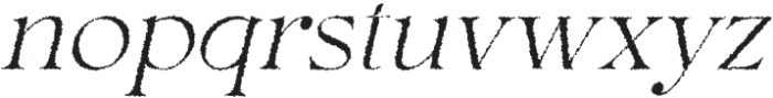 Hermitage Oblique Rough otf (400) Font LOWERCASE