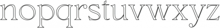 Hermitage Outline otf (400) Font LOWERCASE