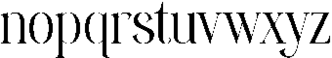 Heroic Brutal otf (400) Font LOWERCASE
