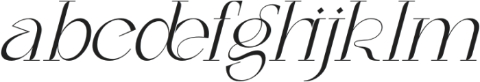 Heroism Realities Light Italic otf (300) Font LOWERCASE