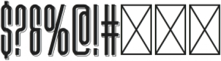 Herolon Shadow otf (400) Font OTHER CHARS