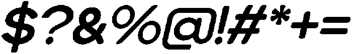 Heroxin Italic otf (400) Font OTHER CHARS