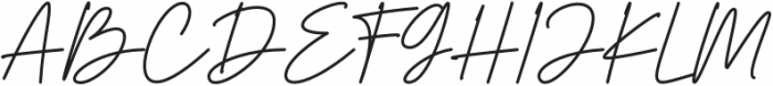 Herstton Signature Italic otf (400) Font UPPERCASE