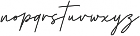 Herstton Signature Italic otf (400) Font LOWERCASE