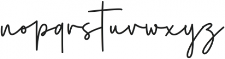 Herstton Signature otf (400) Font LOWERCASE