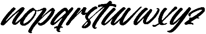 Heru Italic otf (400) Font LOWERCASE