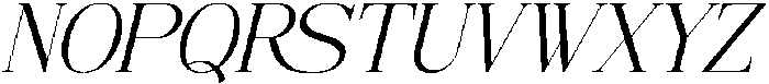 Hesay Verso Italic otf (400) Font UPPERCASE