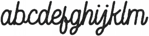 Hesland Regular Rough otf (400) Font LOWERCASE