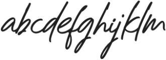 Hesperantha Regular otf (400) Font LOWERCASE