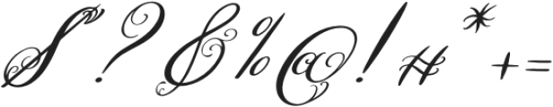 Hesthiya Italic otf (400) Font OTHER CHARS