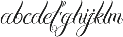 Hesthiya otf (400) Font LOWERCASE