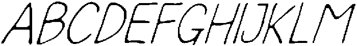 Hestivon Expanded Italic otf (400) Font UPPERCASE