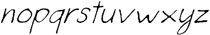 Hestivon Expanded Italic otf (400) Font LOWERCASE